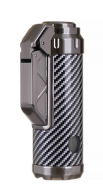 Зажигалка Honest, тройное пламя, с пробойником, карбон 835-Carbon