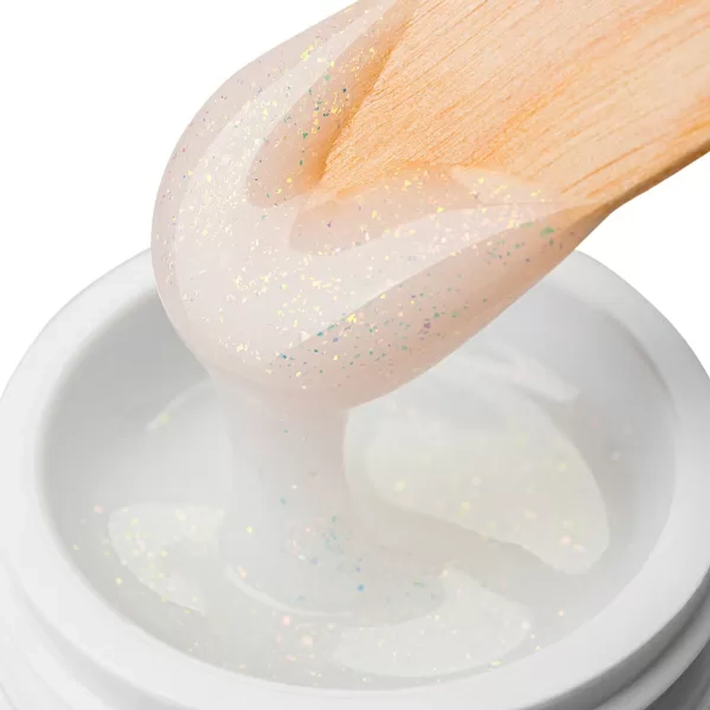 Гель с хлопьями Юки BUILDER UV GEL YUKI,RuNail 15 г №8559