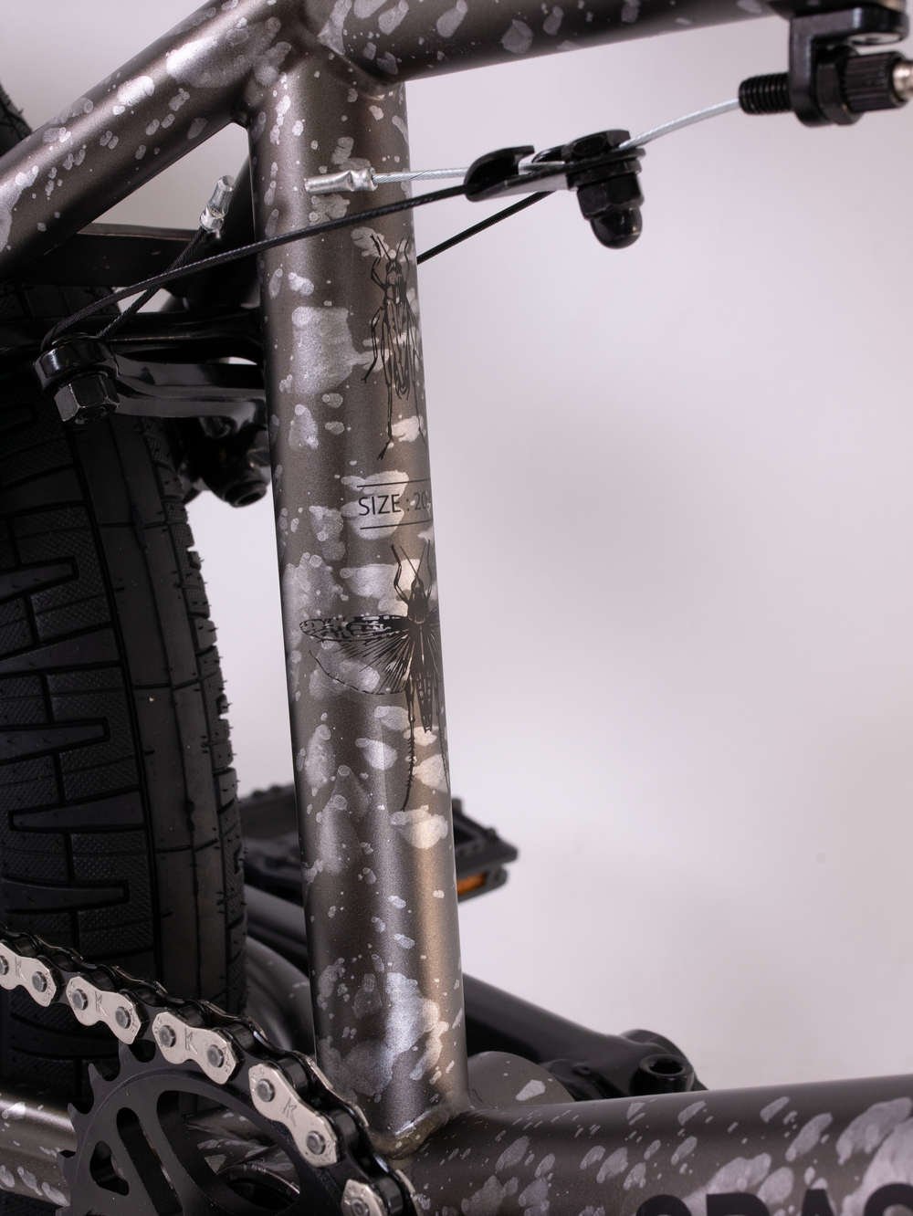 Велосипед BMX Tech Team Grasshopper 20"х20,8"  2024 серый