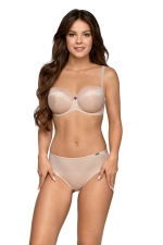 Пуш-ап бюстгальтер с дополнительными боковыми поддержками (Размер: 65D) (Цвет: телесный)