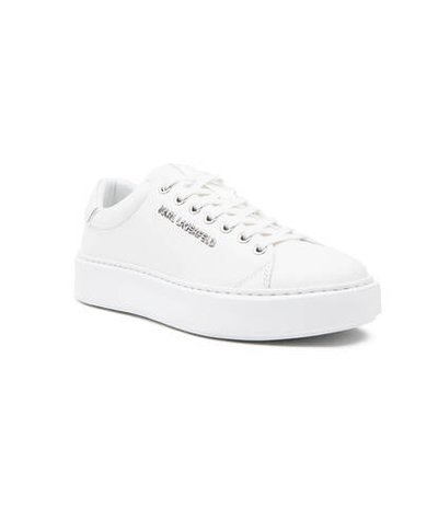 Кожаные кроссовки maxi kup Karl Lagerfeld - белый(KL52219)