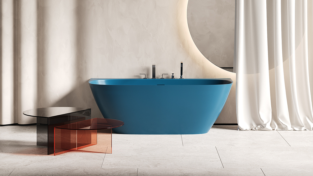 Ванна SOFIA WALL 180x85 матовая покраска по RAL полностью