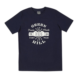 TSB-10431 Футболка GREEN HILL FIGHT WEAR 1964 темно-синяя