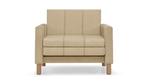 Кресло-кровать Уют Лайт Velutto 02 95*84*82 см, бежевый Велютто Выкатной Фиеста