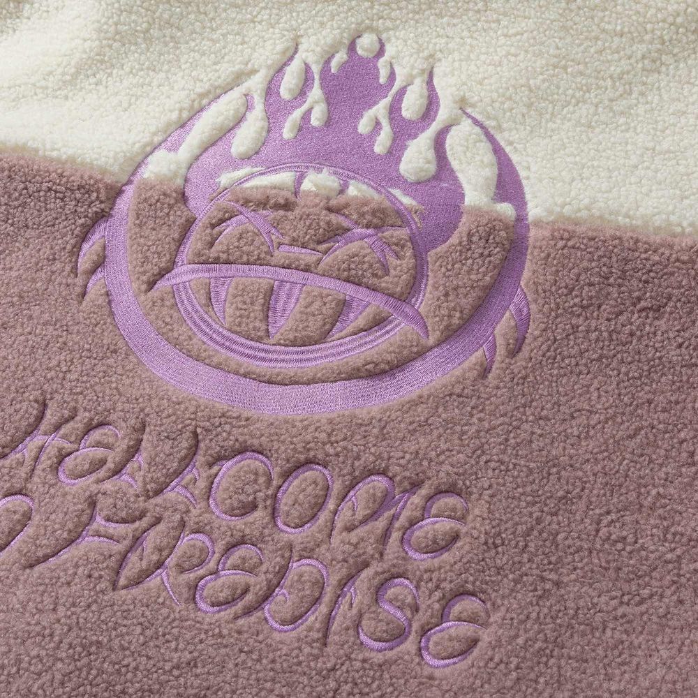 Куртка YMKASHIX Furry HTF Big Logo Лавандовая