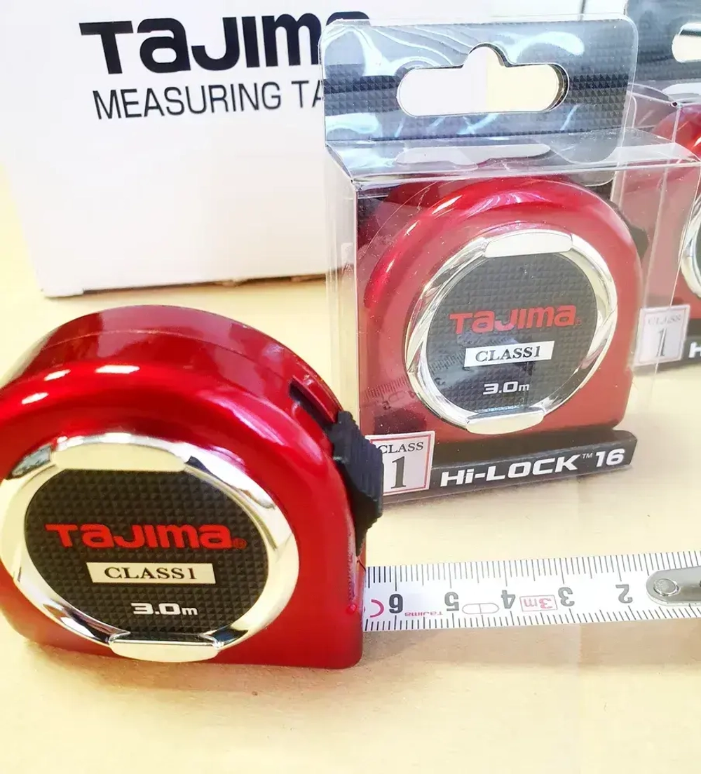 Рулетка TAJIMA HI LOCK Class1 (H1630MW) 3м/16мм (1-й класс точности)