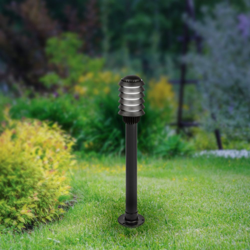 Садово-парковый светильник ЭРА «Поллар» НТУ 01-60-015 напольный черный IP54 Е27 max60Вт h850мм | Садово-парковые светильники