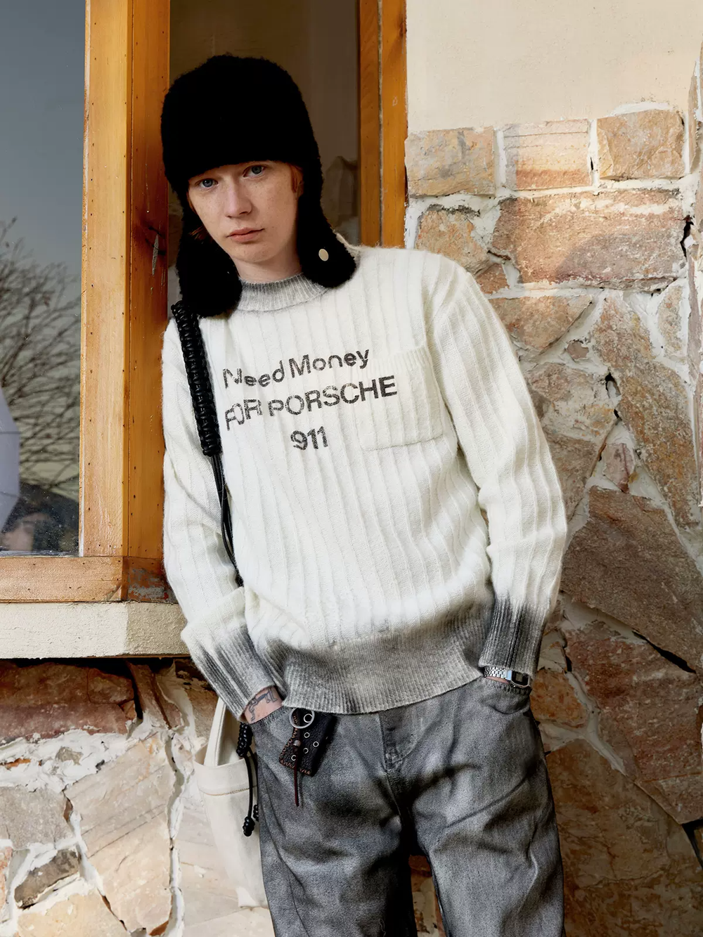 Свитер KREATE "911" Dirty-Spray Sweater