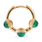 Серьги КОЛТ позолота с хризопразами