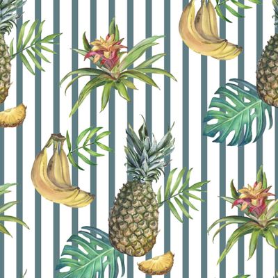 Тропический паттерн в полоску