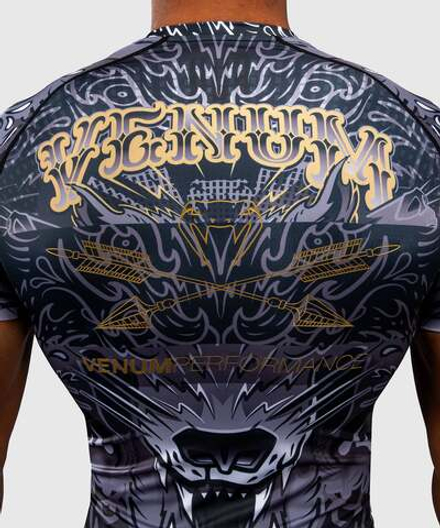 Рашгард Venum Wolf Atak Black/Grey S/S