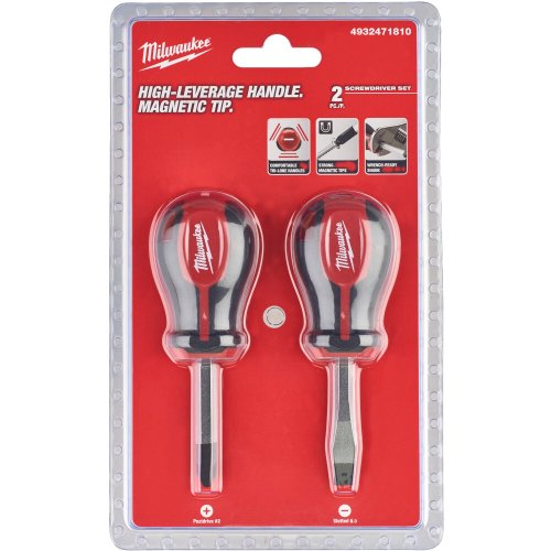 Набор отверток Milwaukee магнитных с трехгранной рукояткой 2 шт