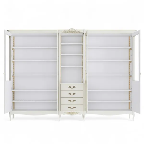 Библиотека 5 дверей с ящиками