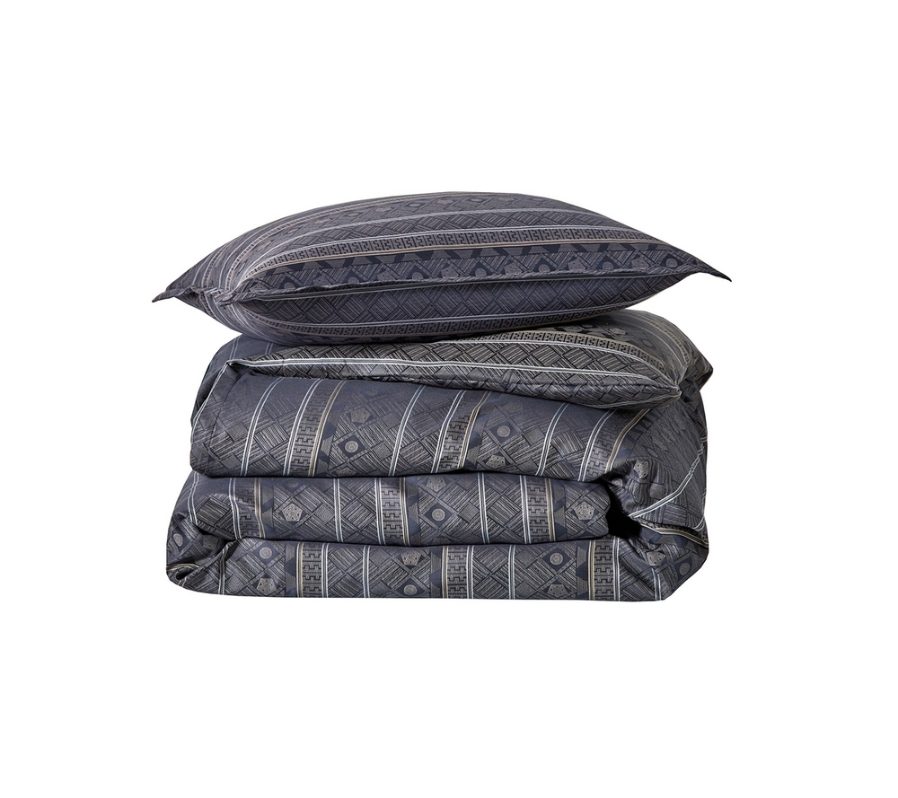 Постельное белье 2 спальное евро Blanc des Vosges Allegro Bleu Corinthe Франция для мужчины