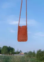 Вязаная сумочка FOS Оранжевая