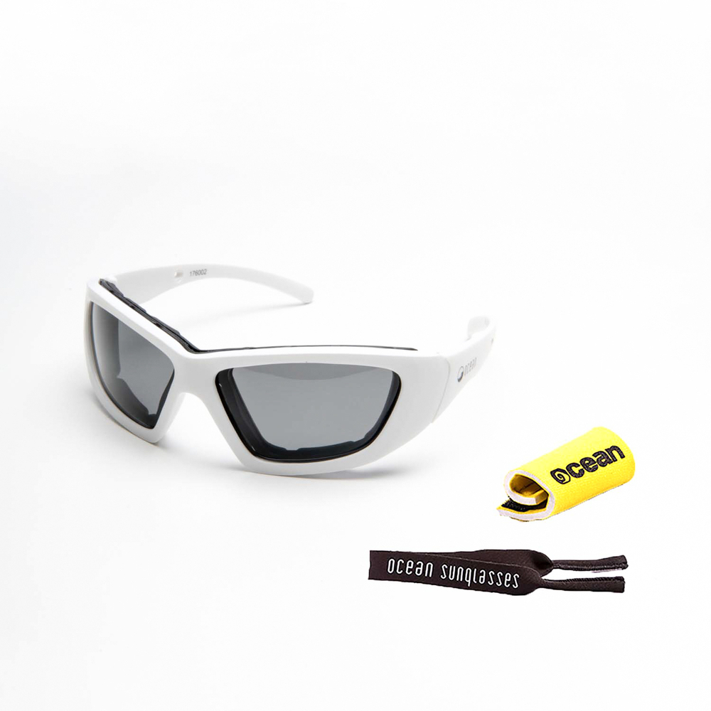 Спортивные очки OCEAN Biarritz kids Transparent White / Grey Polarized lenses