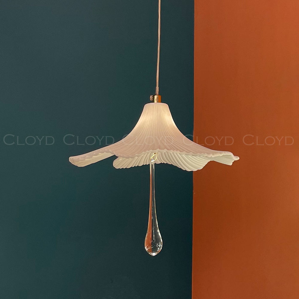 Подвесной светильник Cloyd SHANGRILA P1 / Ø16 см - керамика - золото (арт.11467)