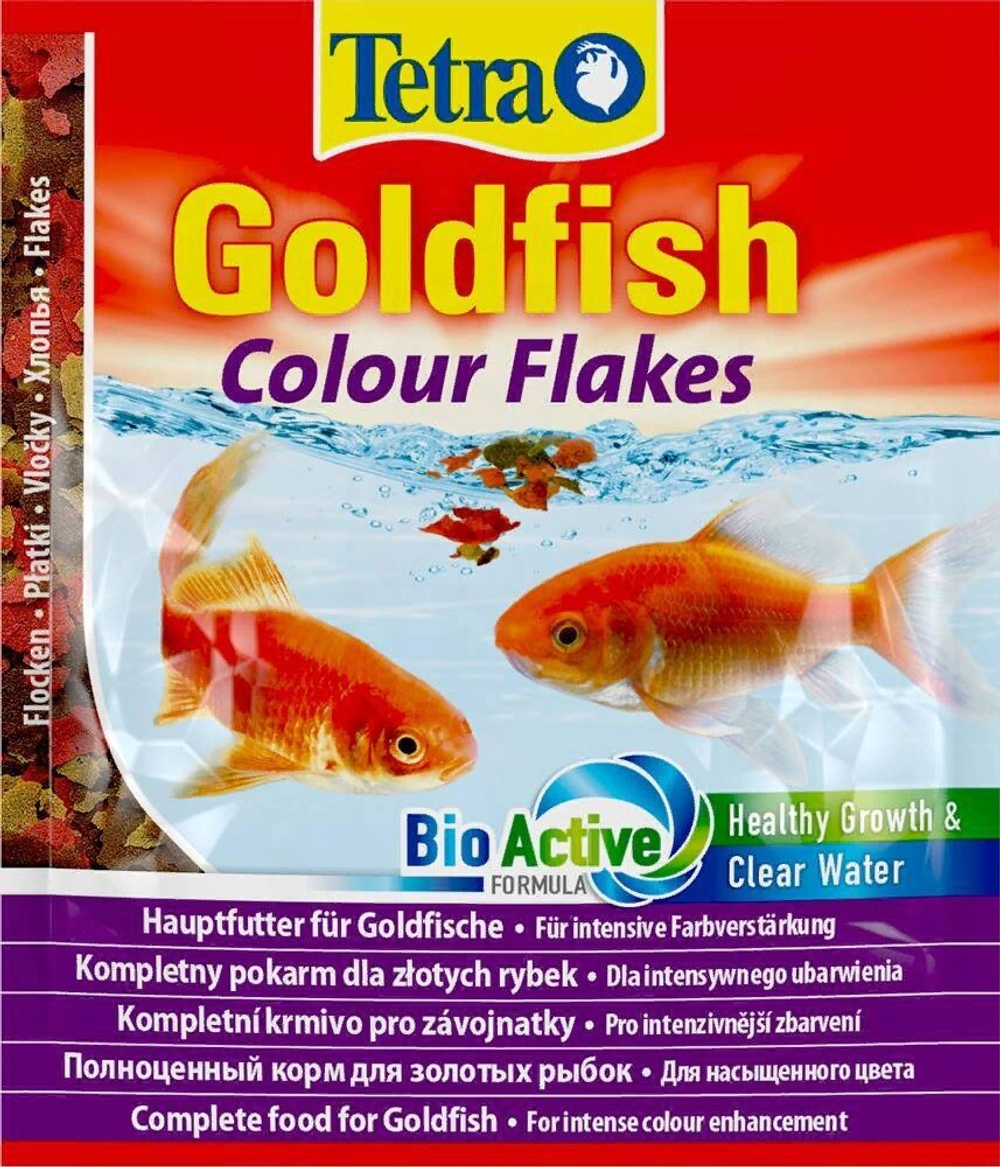 Tetra Goldfish Colour Flakes Корм для золотых рыбок в хлопьях, 12 г