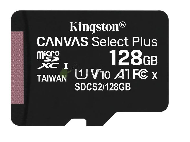 Карта памяти Kingston Canvas Select Plus microSDXC Class 10 A1 128GB (100mb/s) без адаптера