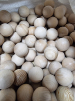 Шар 30мм из берёзы, деревянная заготовка