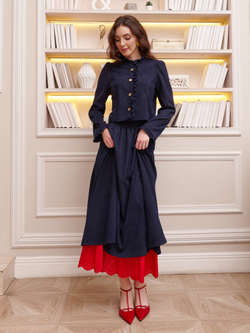 Жакет вельвет укороченный