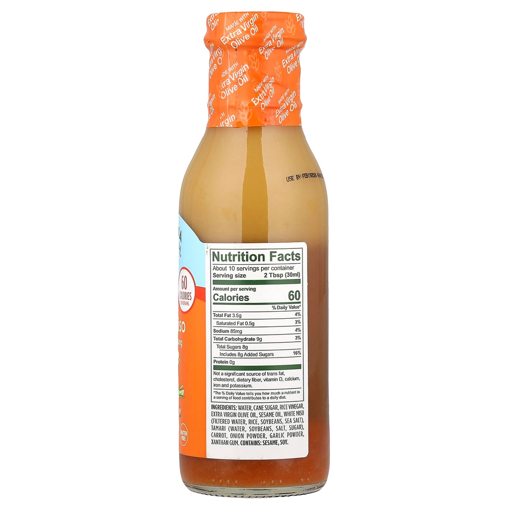 California Olive Ranch, Мисо с морковной заправкой для заправки с винегретом, 236 мл (8 жидк. Унций)