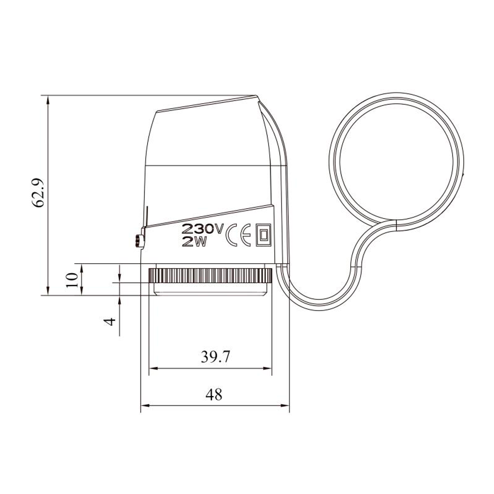 Термостатическая головка NO
