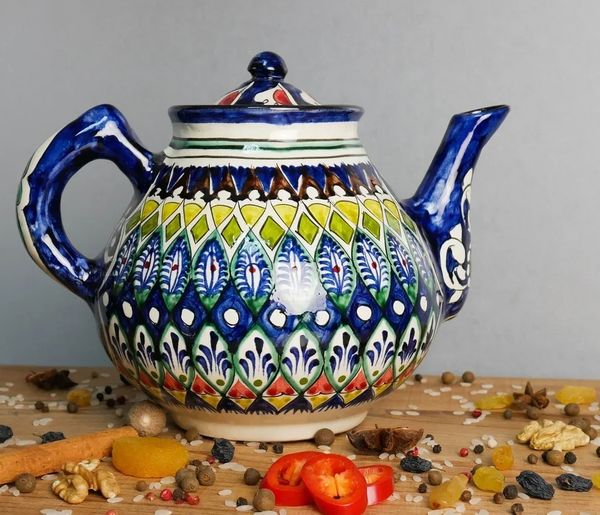Узбекская посуда Чайник с узбекской росписью ArieSYQQhNE.jpg