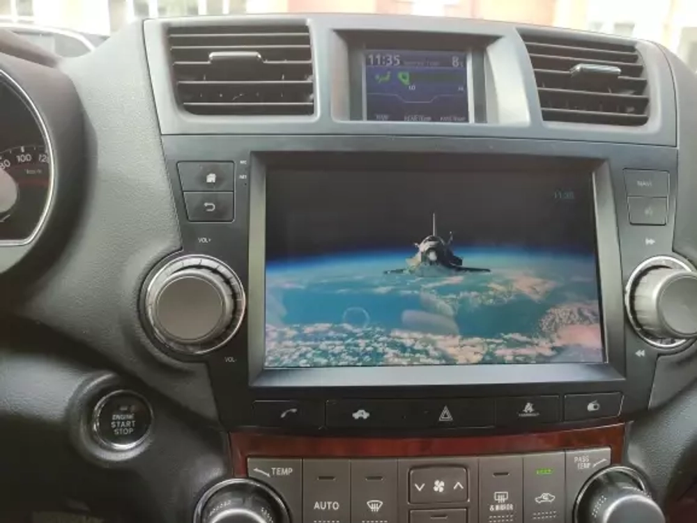 Магнитола для Toyota Highlander 2 2007-2013 XU40 - Carmedia OL-9431-2 QLed+2K, Android 12, TS10,  CarPlay, 4G SIM-слот (кнопки + крутилки)