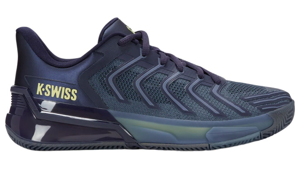 Мужские кроссовки теннисные K-Swiss Ultrashot 4 Clay - vintage indigo/naval academy/luminary green