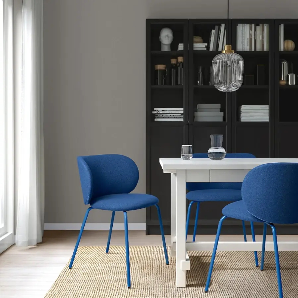 Стул - KRYLBO IKEA/ КРИЛЬБО ИКЕА, 75х55х51 см, синий