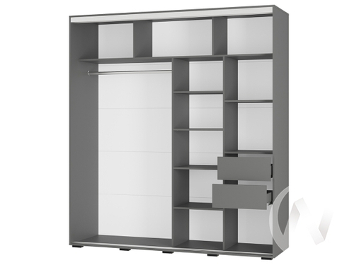 Шкаф-купе Крафт-6 (графит)