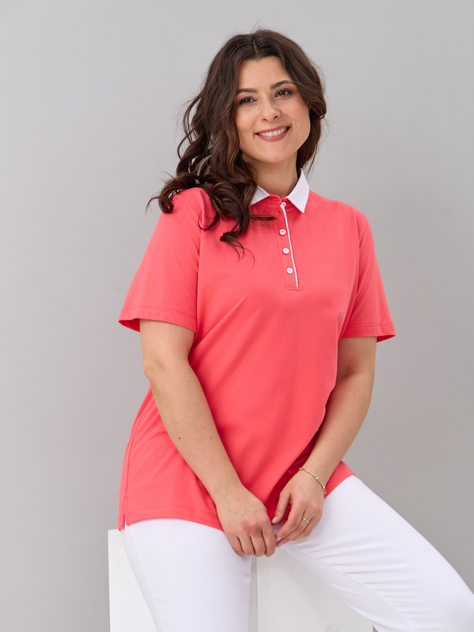 Блузка БЛк-143/пике-коралл