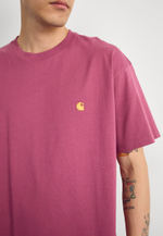 Carhartt WIP CHASE - Базовая футболка - Бордовый