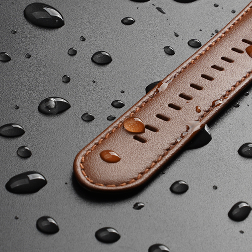 Ремешок из кожи коричневого цвета от Dux Ducis для смарт часов Apple Watch 42, 44, 45, 46, 49мм, серия YS Series