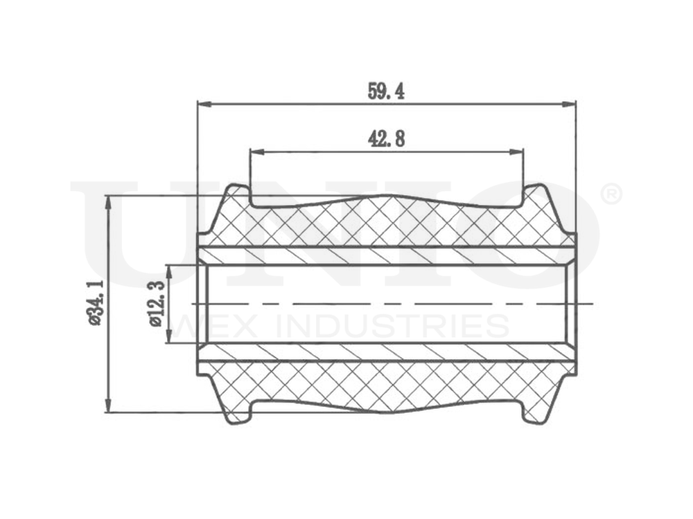 Сайлентблок передний переднего нижнего рычага UNIO RMP-20126