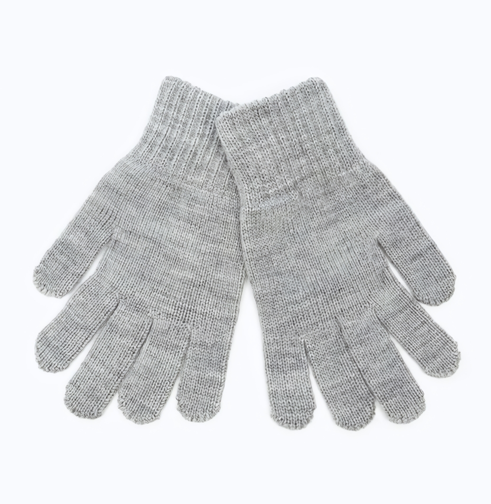 Перчатки одинарные детские, цвет светло-серый, р. 16/ 9155922 Baranowool, 1 шт.