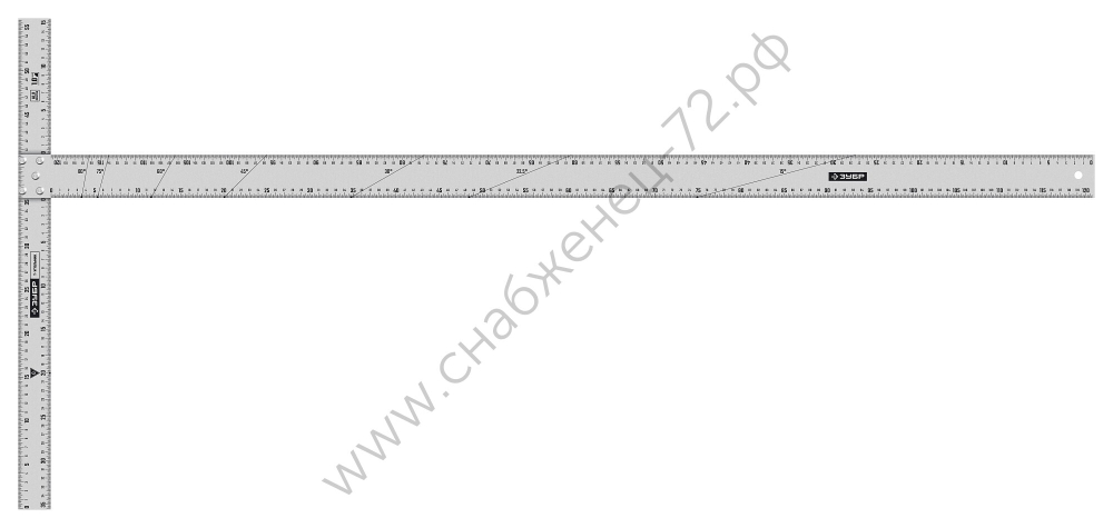 ЗУБР Т-угольник алюминиевый, Профессионал (34387)