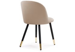 Стул на металлокаркасе Gabi dark beige / black / gold