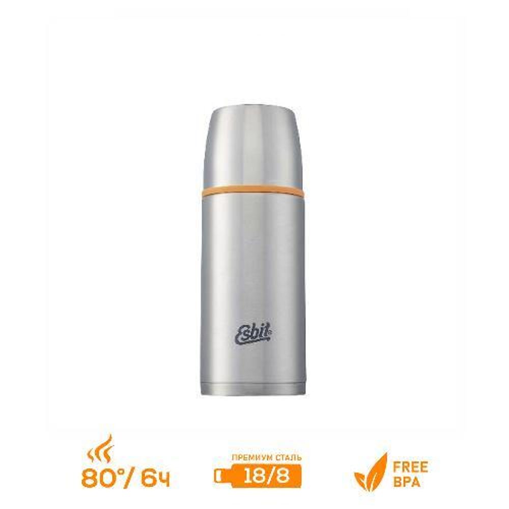 Термос Esbit ISO, новый дизайн, cтальной-оранжевый, 0.5 л, ISO500ML