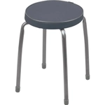 Табурет 'Фабрик 2' на 4-х опорах (круглое сидение 320*320) светло-серый