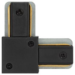 Коннектор питания ЭРА TR-1PA-LС BK для однофазного шинопровода угловой черный