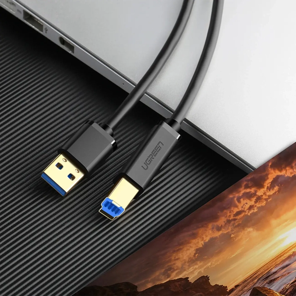 Кабель USB 3.0 - USB 3.0 A/B, 1м, UGREEN 30753