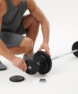 Гриф для штанги STARFIT BB-103 прямой, d=25 мм, металл, с металлическими замками, хром, 120 см