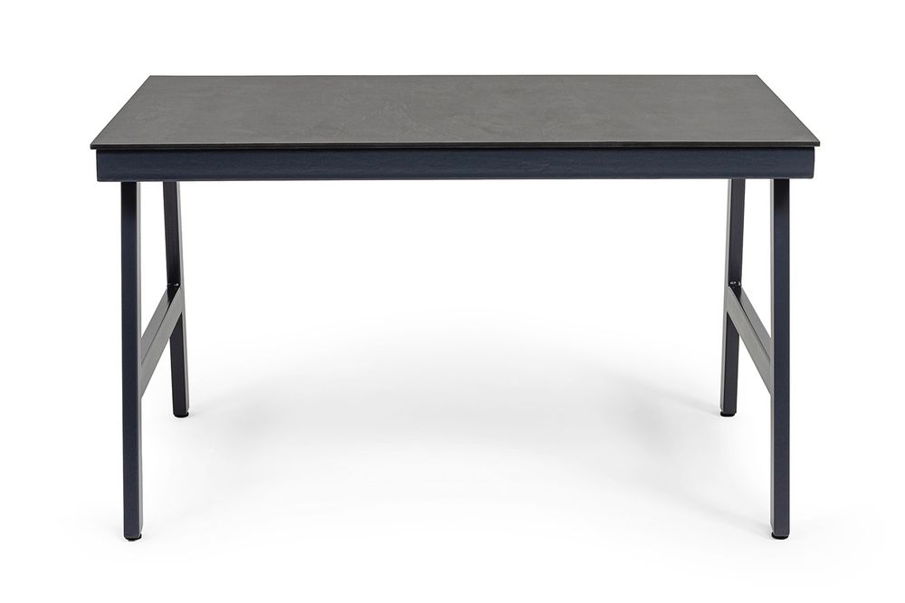 "Рио" стол из HPL 130х90см, цвет столешницы "серый гранит"