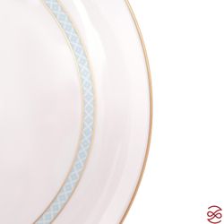 Блюдо круглое Falkenporzellan Corvara AERO BLUE-GOLD 31 см