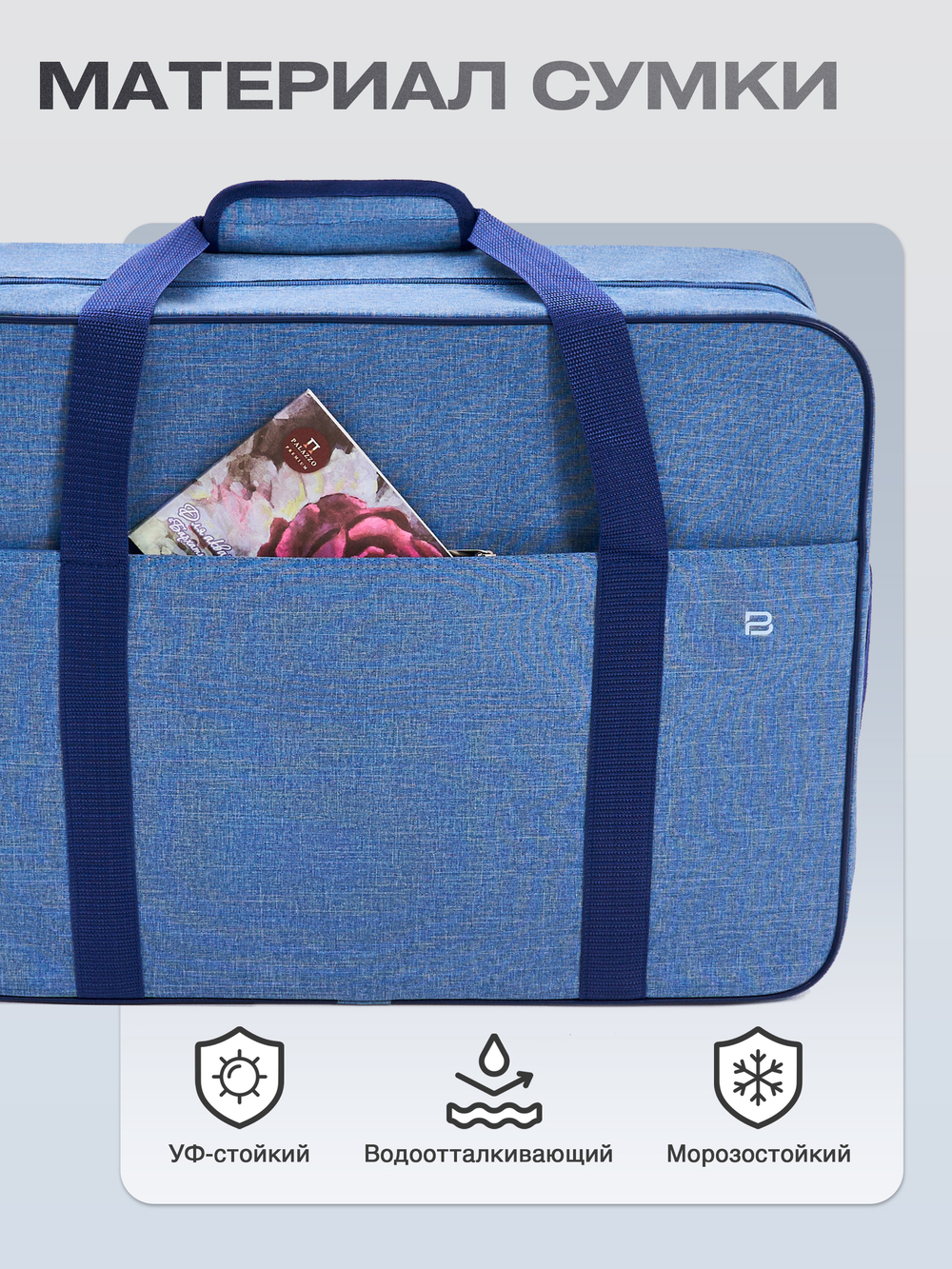 Сумка дорожная для ручной клади Стандарт плюс 55х40х20 Blue