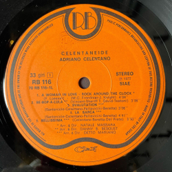 Винтажная виниловая пластинка LP Adriano Celentano Адриано Челентано Celentaneide (Italy 1977)