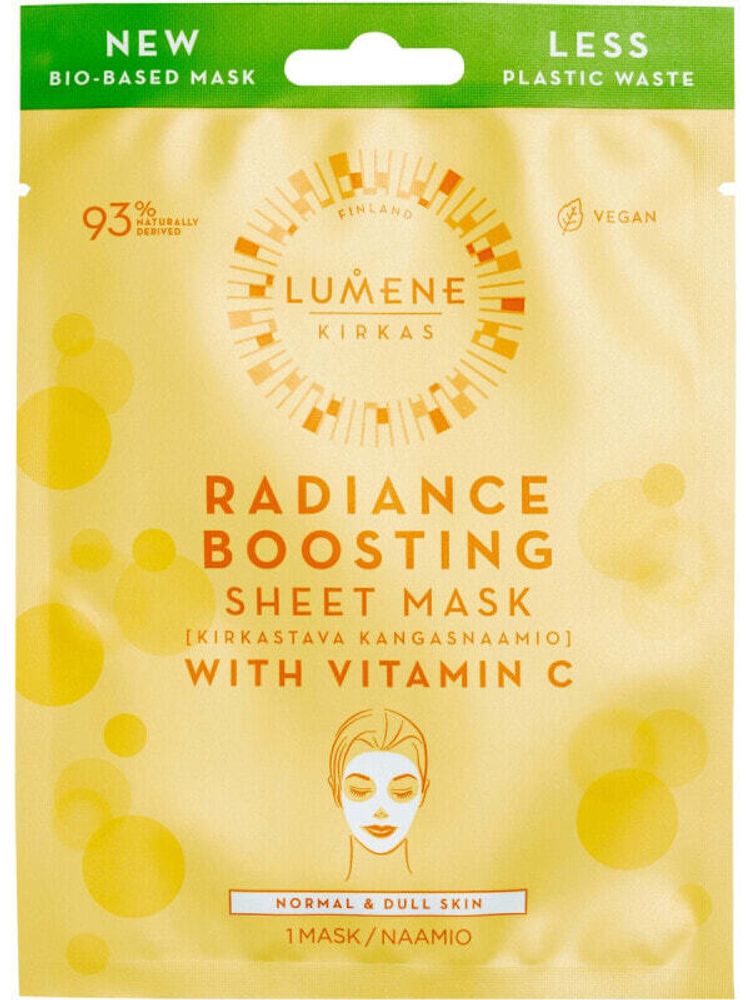 Маски Lumene Radiance Boosting Sheet Mask Тканевая маска с витамином С для сияния кожи