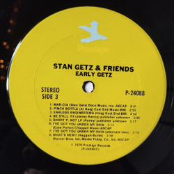 Винтажная виниловая пластинка LP Stan Getz and Friends Early (USA 1979)